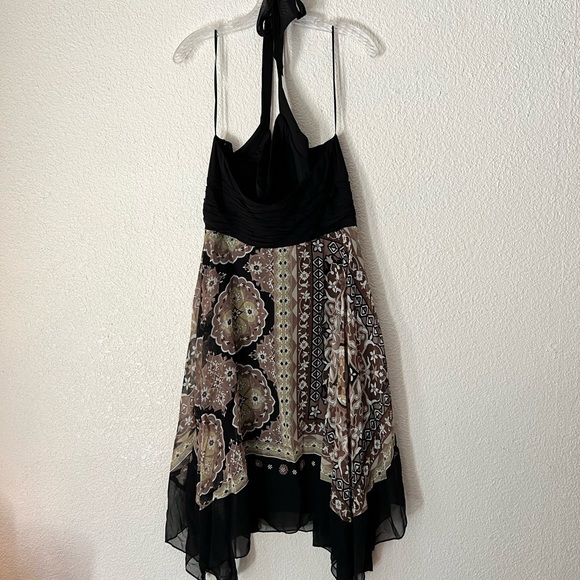 BLACK HALTER DRESS - Picture 3 of 5